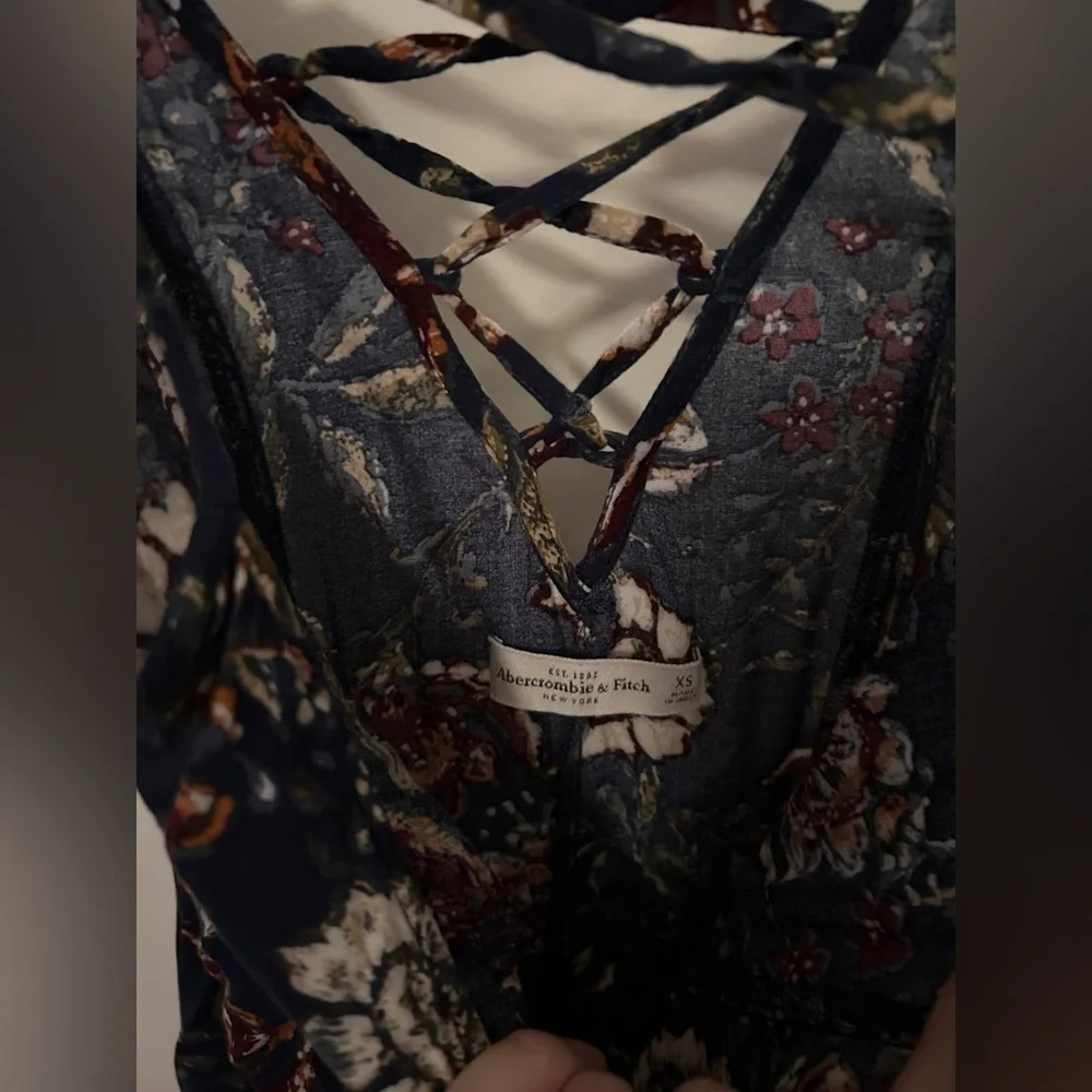 Abercrombie & Fitch Navy Floral Maxi Dress